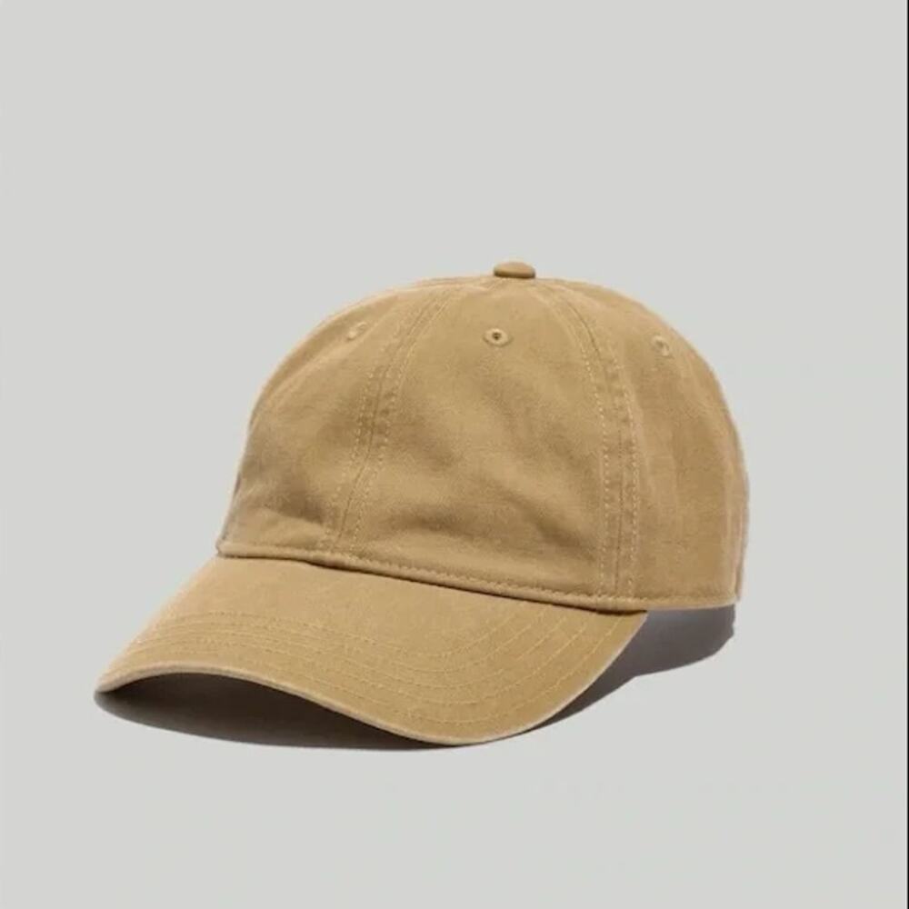 Madewell Organic Cotton Broken-In Baseball Cap Khaki Brown